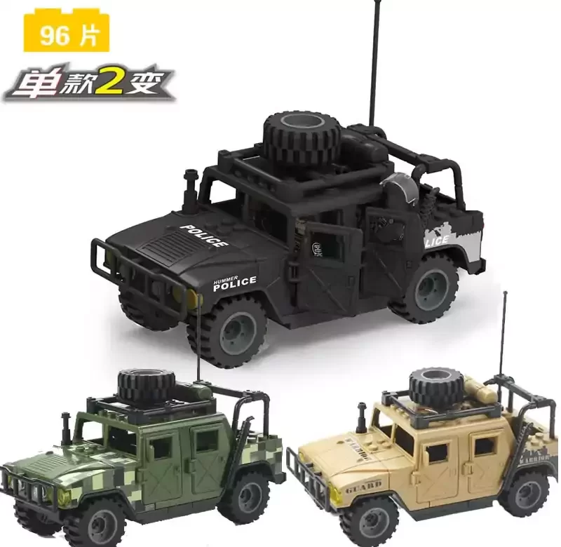 Stavebnice vojenský Jeep | Styl Lego