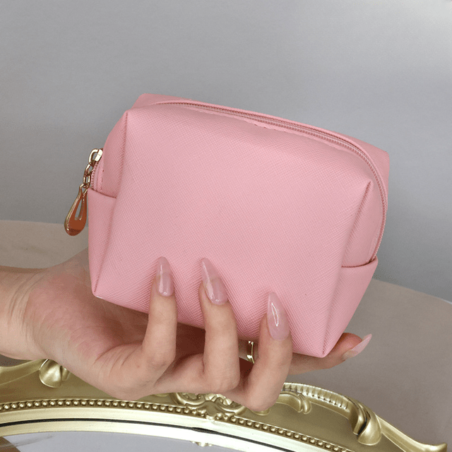 Dámská mini cestovní kosmetická taštička - růžový