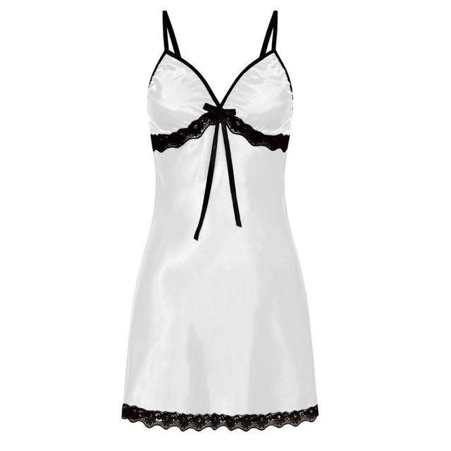 Erotické prádlo | romantická noční košilka - Bílý, M