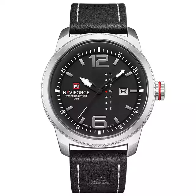 Luxusní hodinky pánské - Stříbrná černá