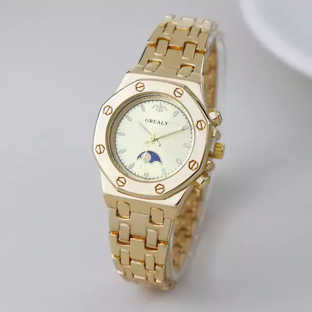 Elegantní stylové dámské hodinky - Zlato Zlato