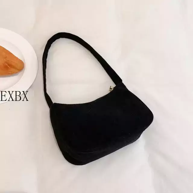 Módní vintage dámská kabelka - Černá