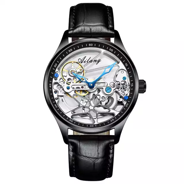 Ocelové luxusní pánské hodinky - Černá