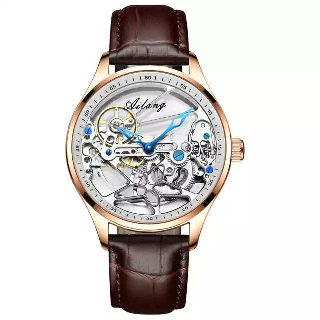 Ocelové luxusní pánské hodinky - Růžově zlaté bílé