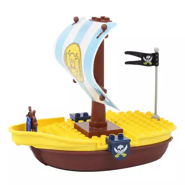Stavebnice pirátské lodi | Styl Lego - pirátská loď 1
