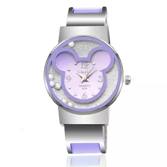 Dětské Mickey Mouse hodinky - Nachový