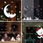 Vánoční dekorace na okno | vánoční samolepka na okno