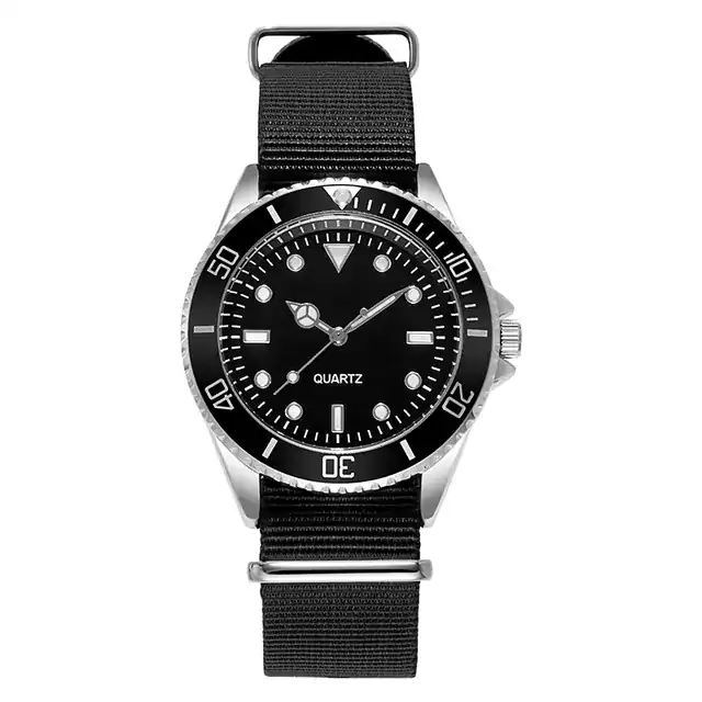 Potápěčské stylové hodinky - Černá