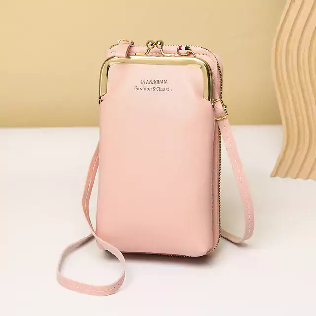 Malá módní kabelka přes rameno - růžový