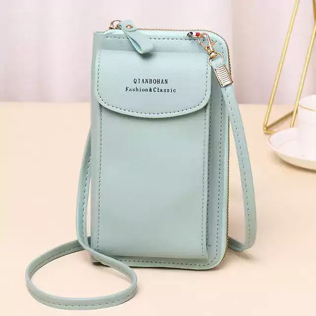 Minimalistická dívčí módní kabelka - Světle zelená