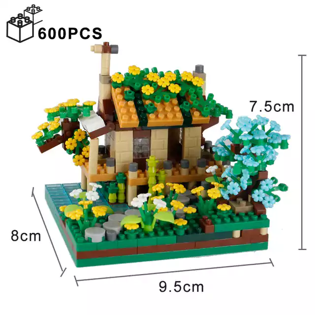 Stavebnice s motivem originálních staveb | Styl Lego - Model B, No Original Box