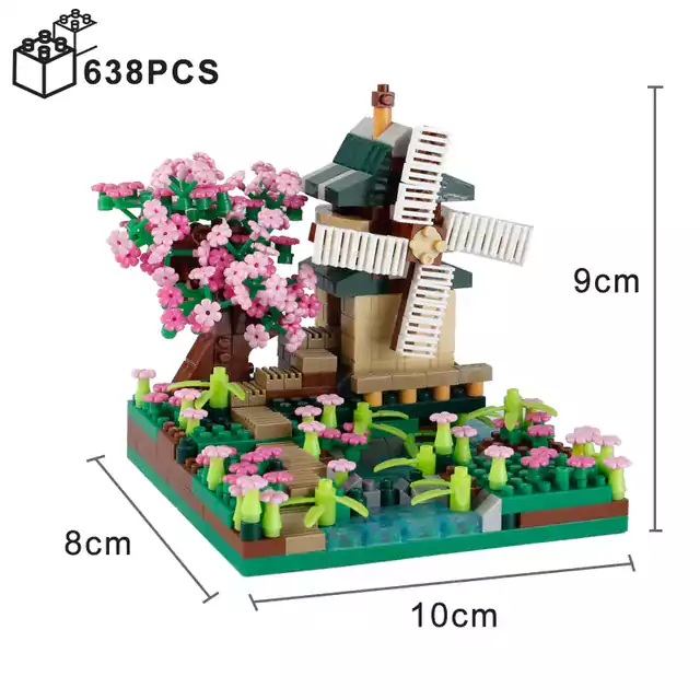 Stavebnice s motivem originálních staveb | Styl Lego - Model A, No Original Box