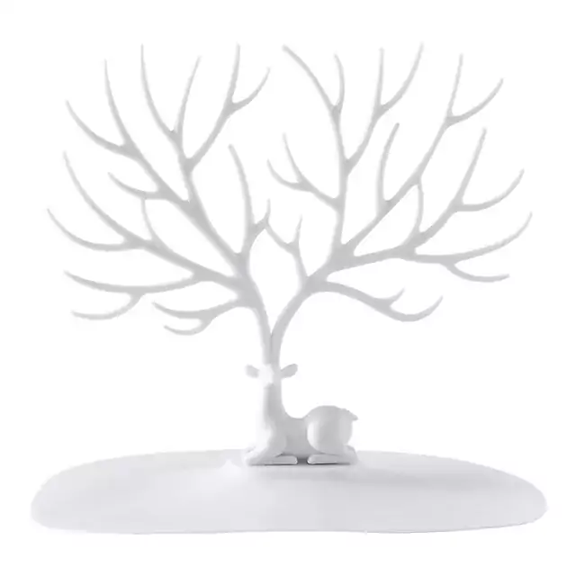 Organizér na šperky ve tvaru stromu - Bílá1
