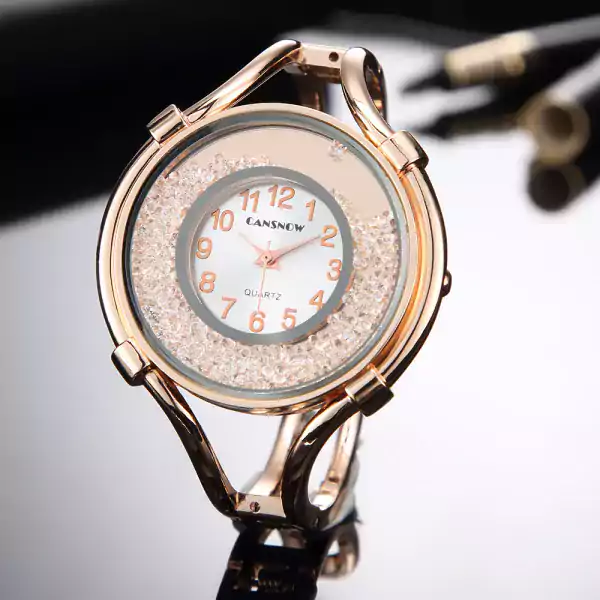 Luxusní dámské hodinky - Růžové zlato