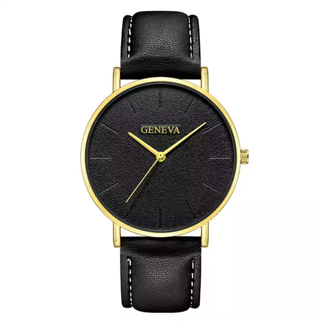 Tenké luxusní pánské hodinky - Černé zlato