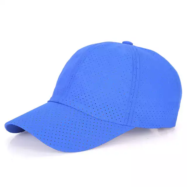 Letní prodyšná baseballová čepice - modrý