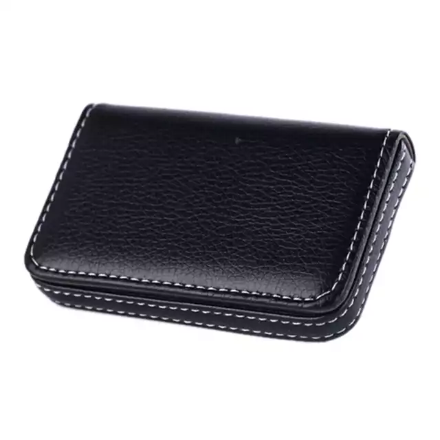 Velkokapacitní peněženka z umělé kůže - Černá