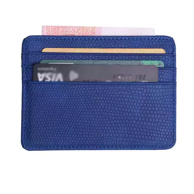 Cestovní peněženka na karty - modrý