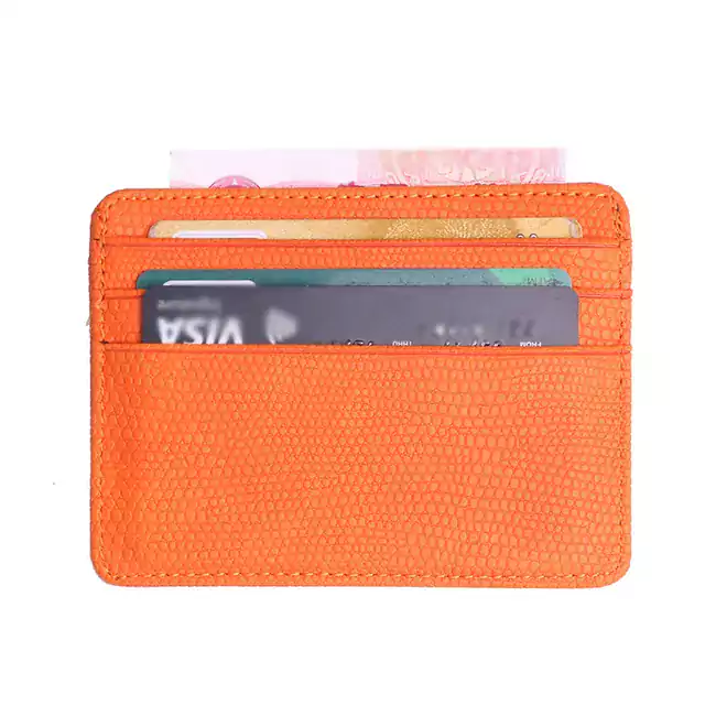 Cestovní peněženka na karty - oranžový