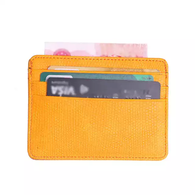 Cestovní peněženka na karty - Žlutá