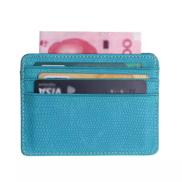 Cestovní peněženka na karty - světle modrá