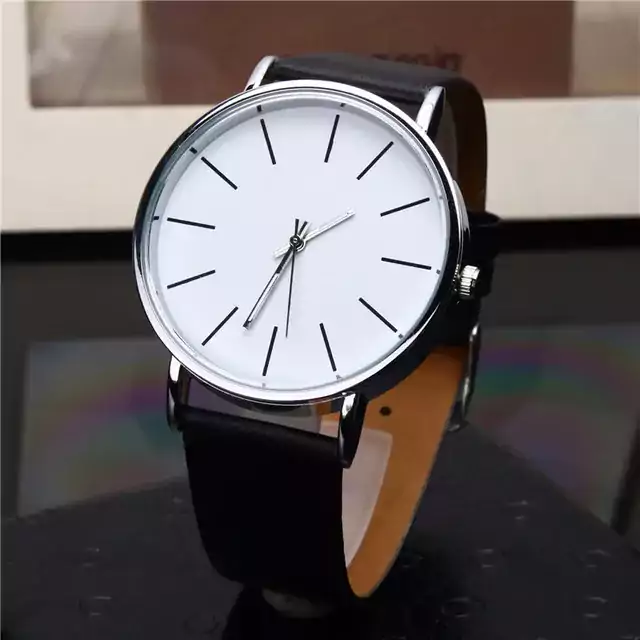Pánské elegantní hodinky - Černá bílá