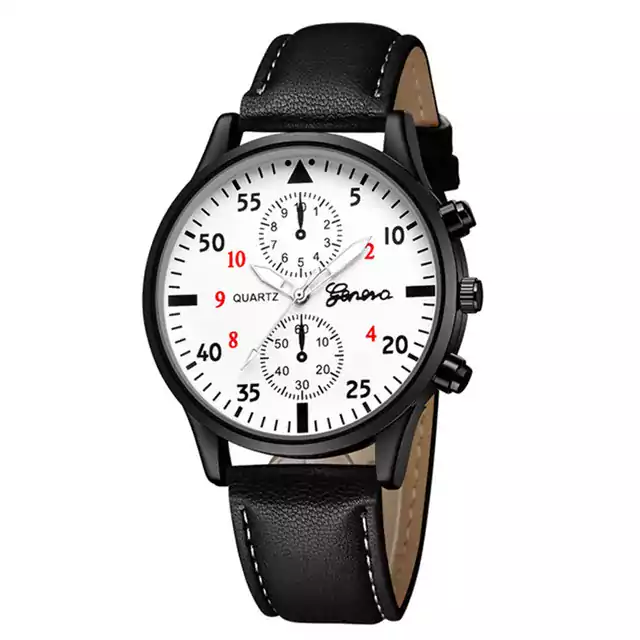 Vojenské sportovní hodinky - Černá bílá