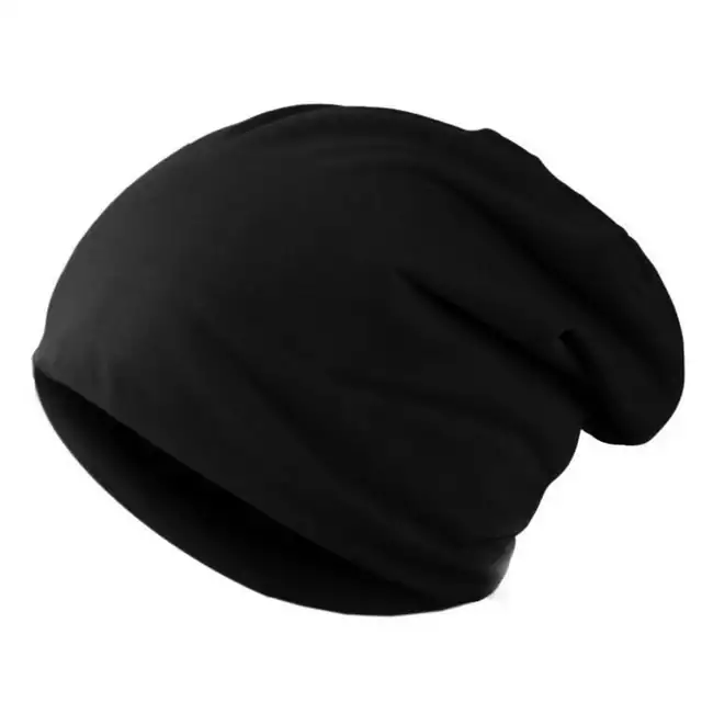 Barevná pánská čepice - Černá