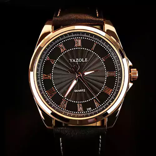 Luxusní pánské hodinky s římskými číslicemi - Černá Černá