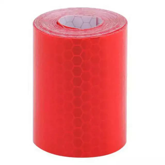 Reflexní páska samolepící - na oblečení, kolo atp., délka 5x 1m - Červené