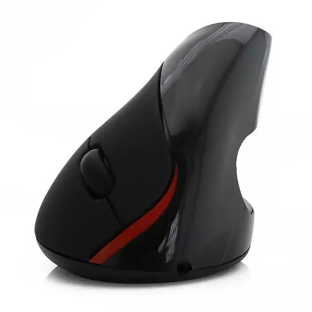 Vertikální myš | ergonomická myš - bezdrátová - Pouze černá myš