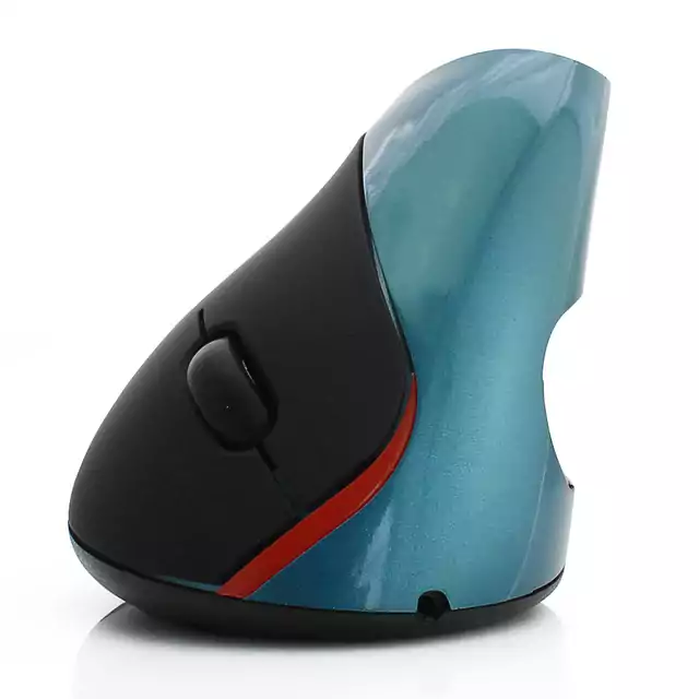 Vertikální myš | ergonomická myš - bezdrátová - Pouze modrá myš