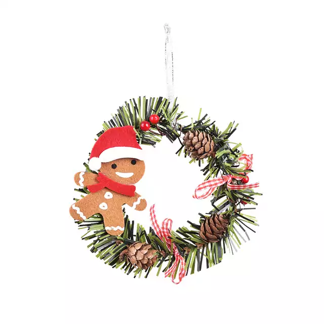Vánoční věnec | vánoční dekorace na dveře, průměr 15 cm - F
