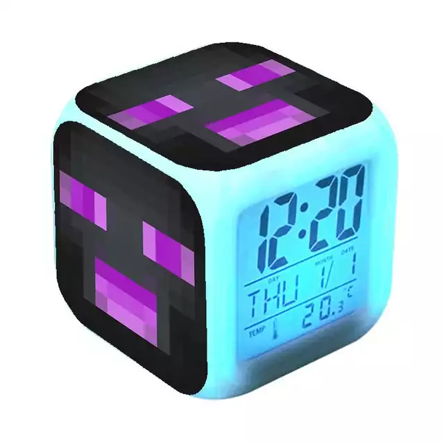 Digitální LED budík s motivem Minecraft - 8