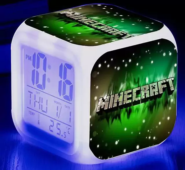 Digitální LED budík s motivem Minecraft - 11