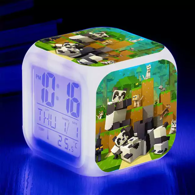 Digitální LED budík s motivem Minecraft - 28
