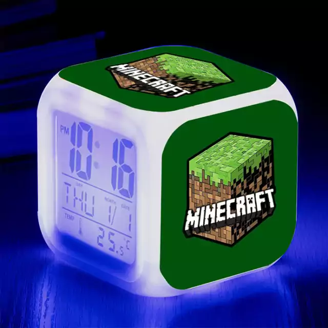 Digitální LED budík s motivem Minecraft - 29