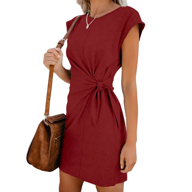 Letní šaty | módní šaty - Červené, XL