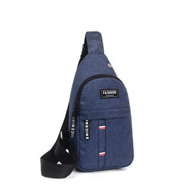 Pánská nylonová multifunkční taška přes rameno - modrý