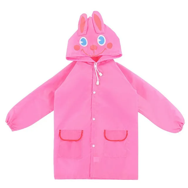 Dětská pláštěnka - pro děti 100-120 cm - růžový