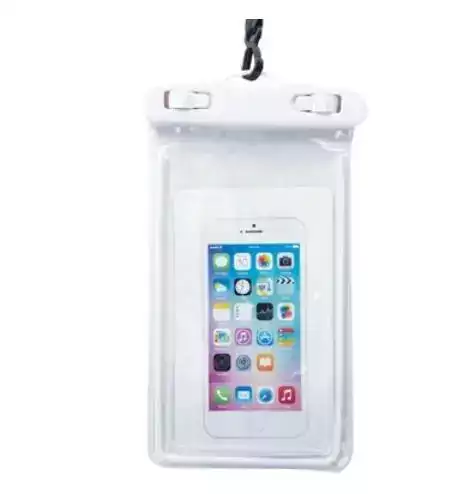 Pouzdro na mobil do vody | vodotěsný obal - pro mobily do 6" - Bílé