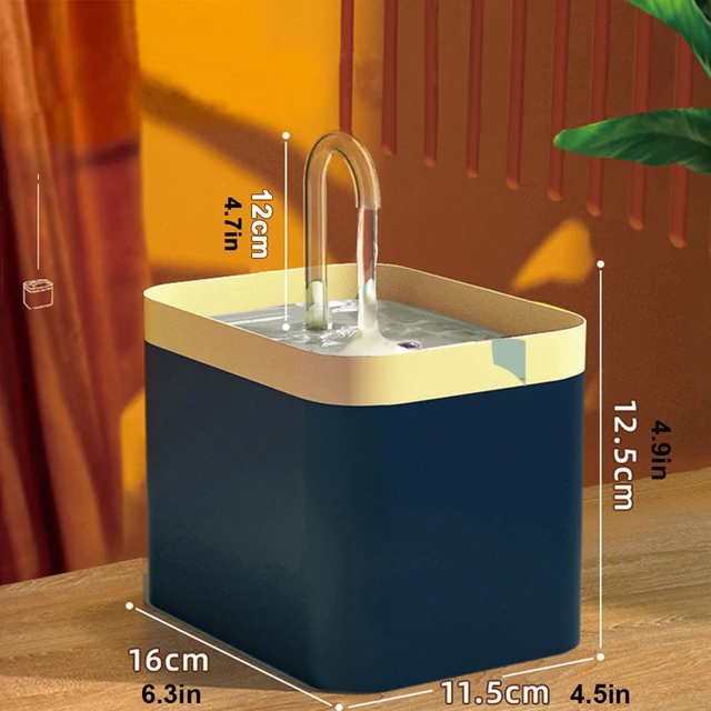 Kočičí fontánka s vodním filtrem | 1,5L - Námořnická modrá, USB