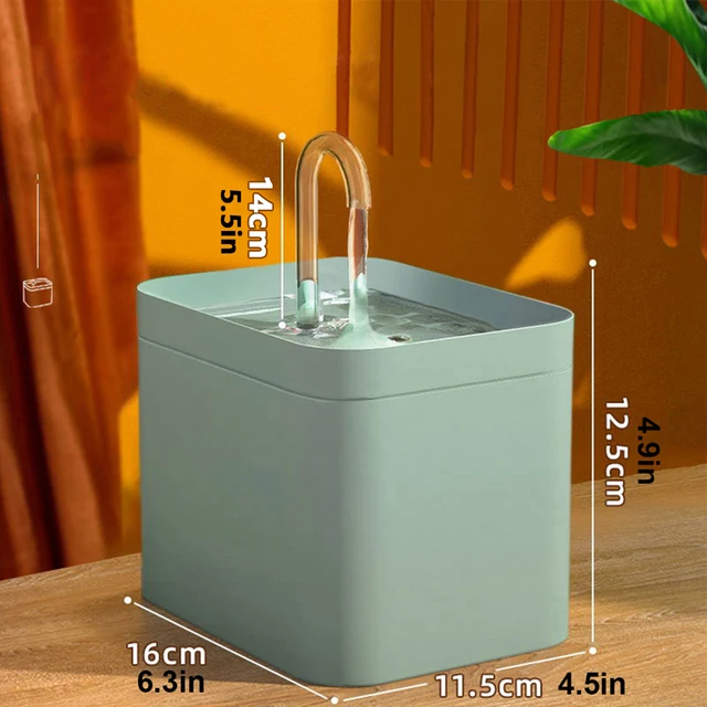 Kočičí fontánka s vodním filtrem | 1,5L - Modrá, USB