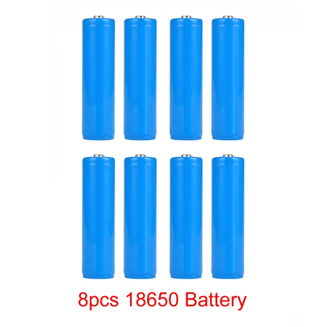 Dobíjecí baterie | nabíjecí baterie | USB nabíječka na baterie - 8ks baterie 18650