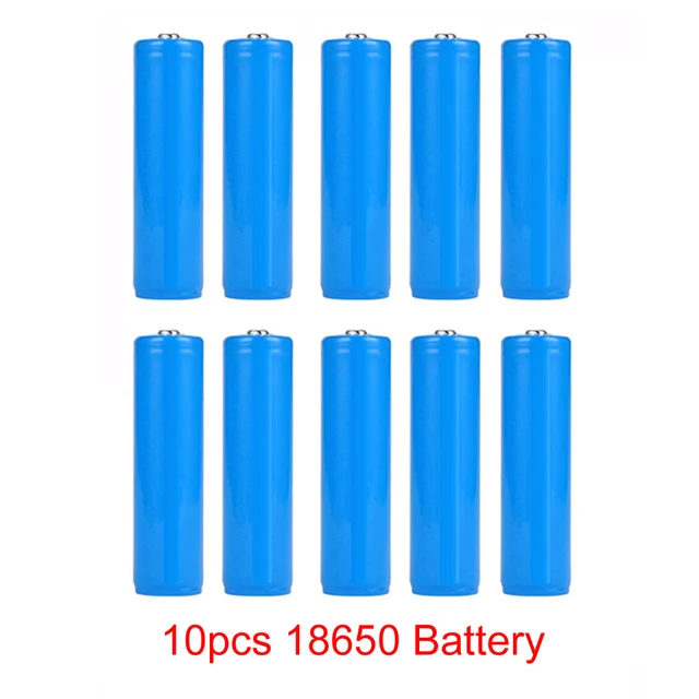 Dobíjecí baterie | nabíjecí baterie | USB nabíječka na baterie - 10ks baterie 18650