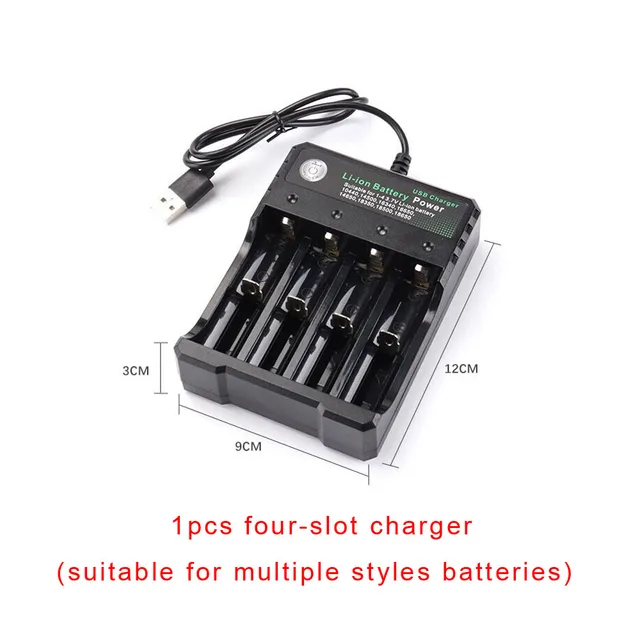 Dobíjecí baterie | nabíjecí baterie | USB nabíječka na baterie - 1ks 4-soltová nabíječka