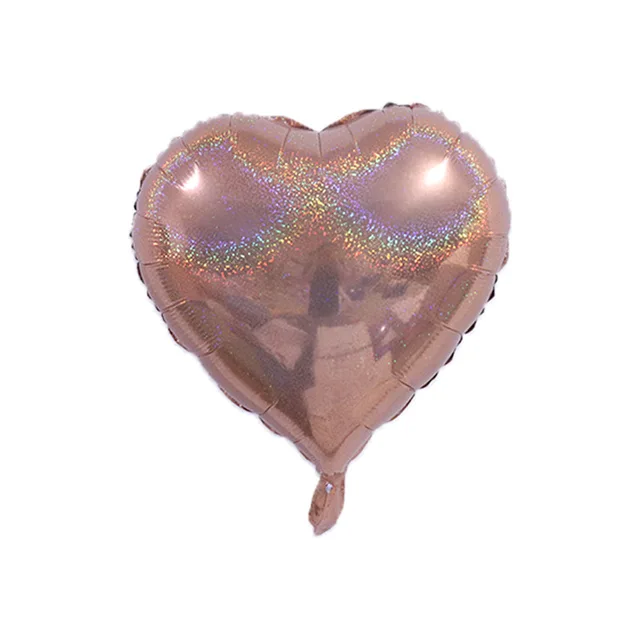 Balónek srdce | nafukovací balónek, 45 cm - Růžové zlato - 1