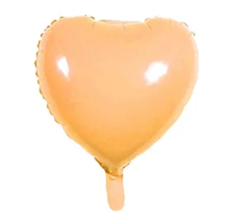Balónek srdce | nafukovací balónek, 45 cm - oranžový