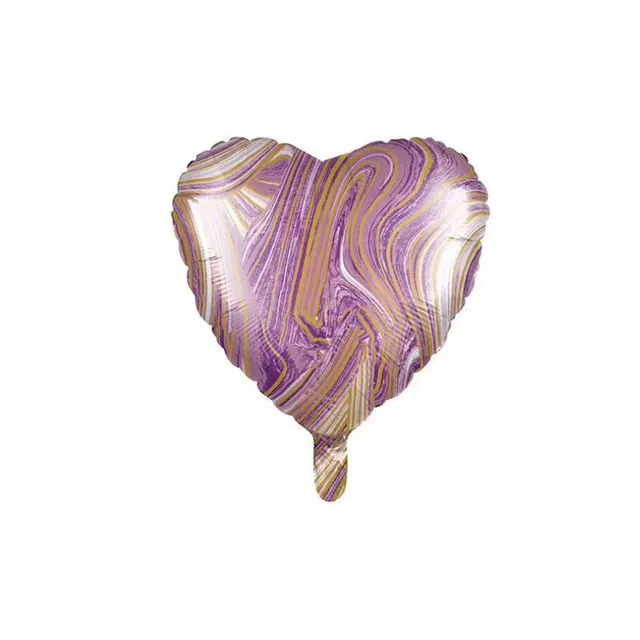 Balónek srdce | nafukovací balónek, 45 cm - Fialová-4