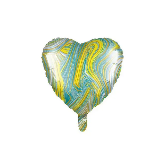 Balónek srdce | nafukovací balónek, 45 cm - Zelená-3